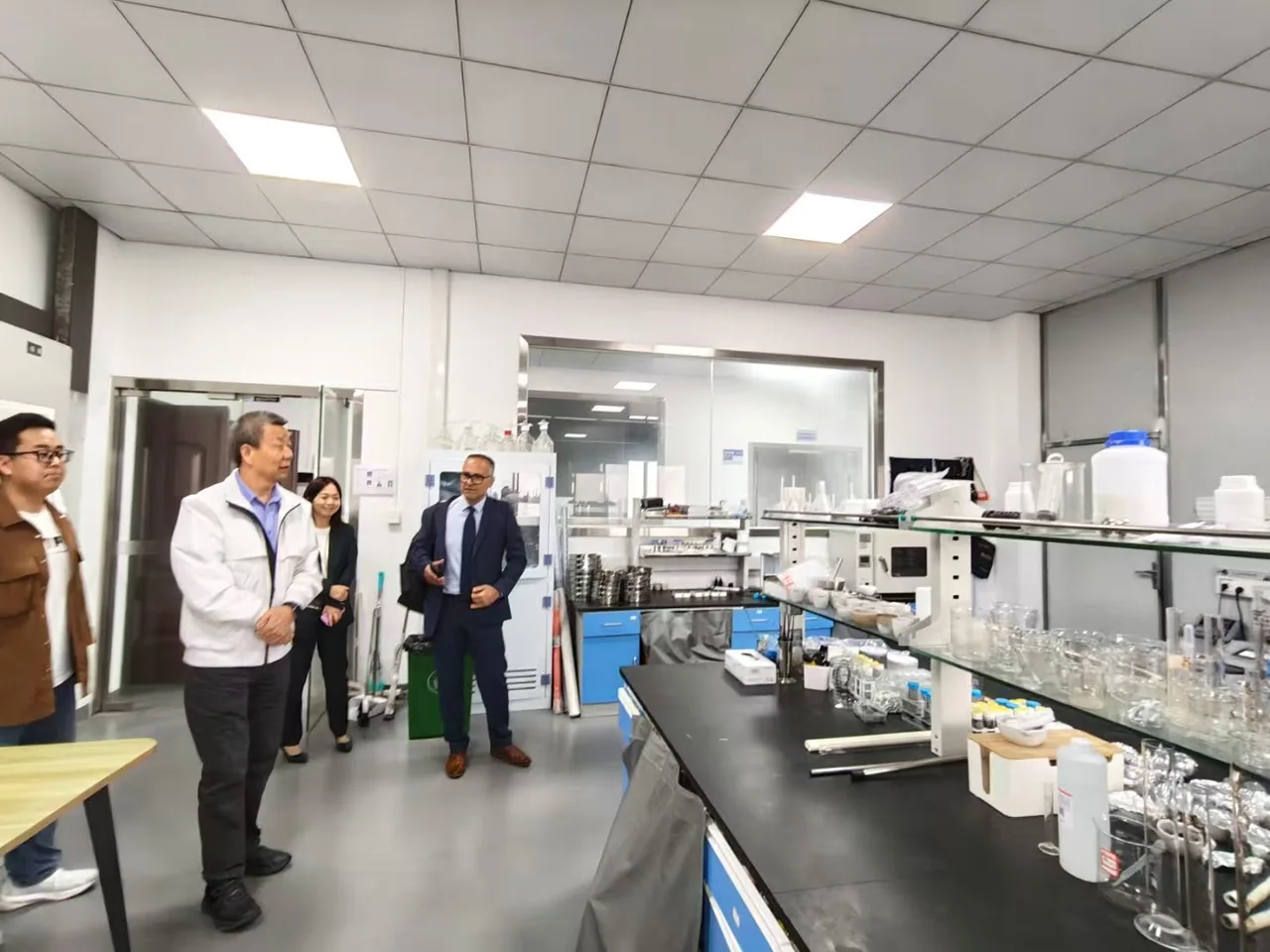 Visitors on a factory visit